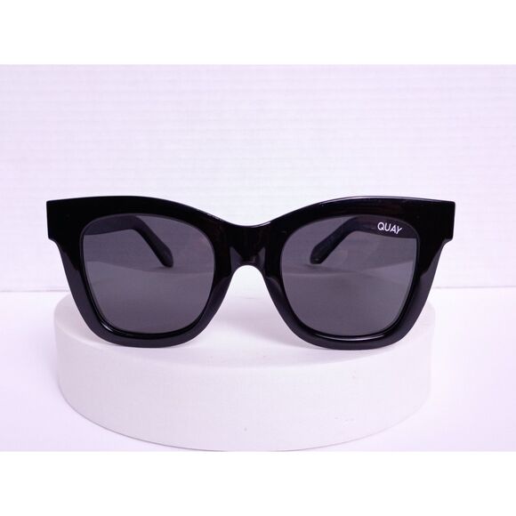 QUAY After Hours 51-23-150 Matte Black Smoke Lens Polarized Square Sunglasses - Picture 2 of 15